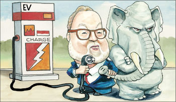 حل مشکل خودروهای برقی